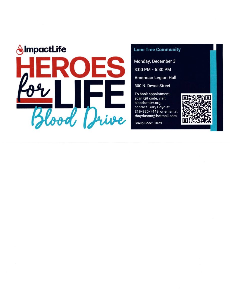 blood drive flyer
