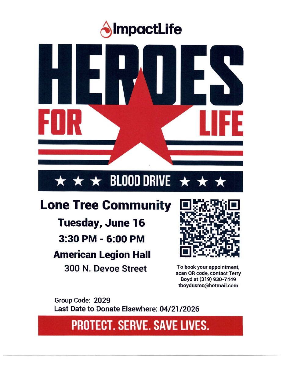 Heroes for Life Blood Drive flyer